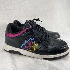 Airwalk Black Skate Shoes‎ Colorful Logo Athletic Sneakers Size 7 1/2
